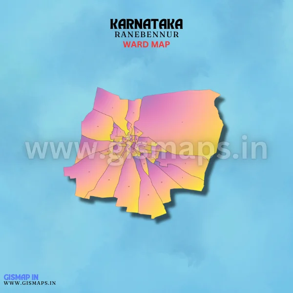 Ranebennur Ward Map (Karnataka)